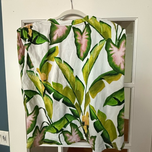 FARM Rio Green and Pink Tropical Muscle Tee - Picture 3 of 3